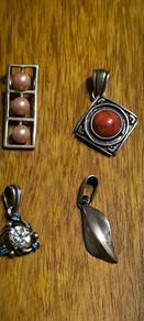4 X silver pendant , Hallmarked