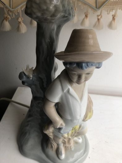 Vintage Porceval Porcelain Lamp