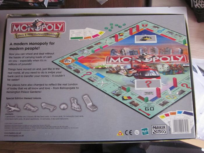 Monopoly Here and Now Electronic Banking Board Game London Edition