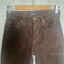 Citizens Of Humanity Isola Flare Trousers Sz 23W XXS Brown Corduroy Boho Retro Image 2