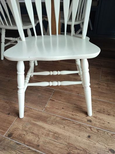 Solid oak table and chairs