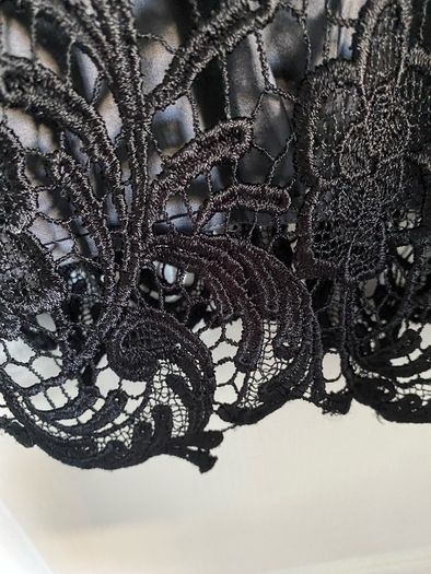 Monsoon ladies black crochet skirt