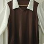 DAZY Colorblock Lantern Sleeve 2 In 1 Top,Fall Clothes Long Image 6