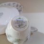 13 piece Tea Set, 4 Tea Trio and Fruit / Sweet Bowl, Queens "Forget-me-Not" Image 10