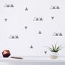 Black Triangle Wall Stickers, Triangle Pattern, Geometric Wall Decal, Triangle Wall Decals, Vinyl Decal Set, Wall Art, Gift ideas Image 3
