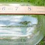 Vintage Handmade Clear Circular Glass Display Cloche Bell Dome With Black Base (dimensions visible in the photos) 50 each Image 8