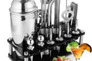 NEW SALE | 20 Pieces Cocktail Shaker Set, 750ml Stainless Steel Cocktail Making Set with Double Jigger, Display Stand, Cocktail Kit Great Cocktail Gift Sets for Home, Bar, Party, Christmas, Thanksgiving