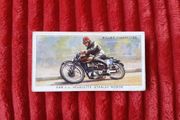 Scarce, 1939 Original 348cc Velocette, Stanley Woods Card, Irish Motorcycle Racing Legend