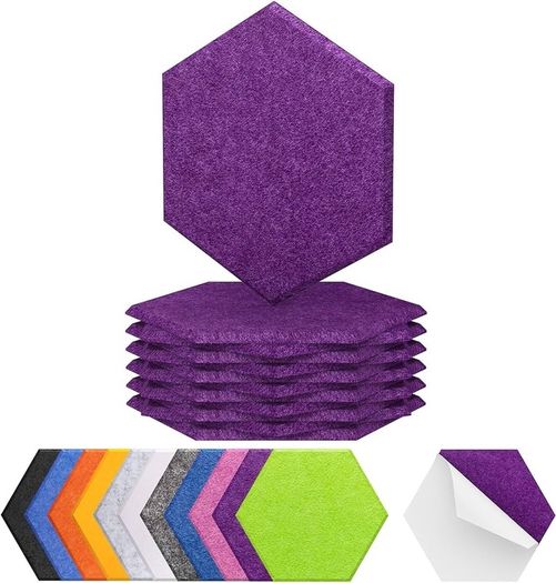 NEW SALE | 12 Pack Hexagon Acoustic Panels