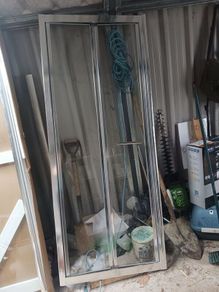 760mm infold shower door