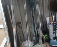 760mm infold shower door