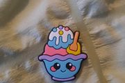 cute ice cream sundae pin badge