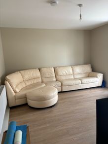 Natuzzi leather sofa