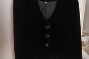 Evening black velvet jacket
