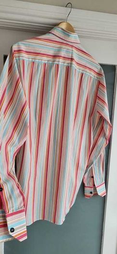 FERNY Made in Sicily Mens Striped Shirt Collar Sz 16 - Rrp 159 (New)