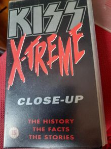 KISS - X-Treme Close-Up - VHS - 1992 (Autographed by Eric Singer)