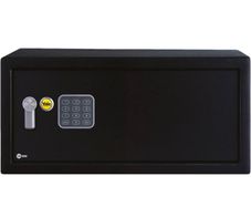 Laptop Alarmed Value Safe, 130 db built in Alarm, Steel Construction, Steel Locking Bolts, Emergency Overide Key, Wall and Floor Fixings, Black, 24 Litre Capacity 20 x 43 x 35 cm (FREE POSTAGE)