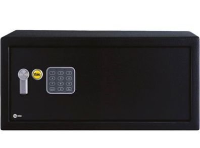 Laptop Alarmed Value Safe, 130 db built in Alarm, Steel Construction, Steel Locking Bolts, Emergency Overide Key, Wall and Floor Fixings, Black, 24 Litre Capacity 20 x 43 x 35 cm (FREE POSTAGE)