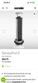pop up electric socket for kitchen worktops