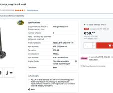 HELLA 6PR 013 680-141 Sensor, engine oil level