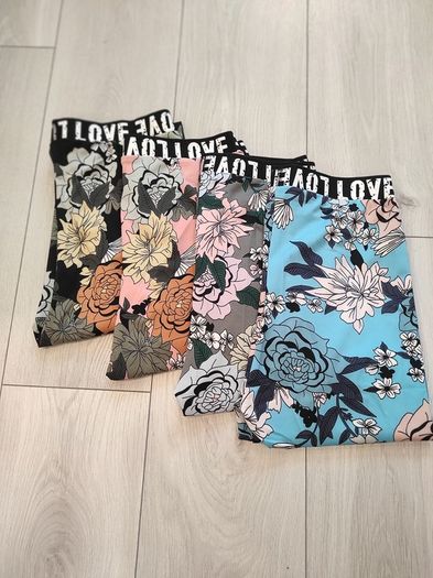 Leggins Women's Pants With colorful flowers