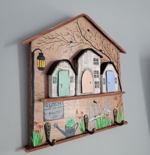 Handcrafted wooden key holder!