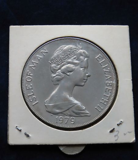 1979 Man-O'-War Isle Of Man Crown 1000th Anniversary of Tynwald UNC
