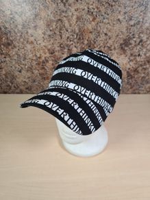 ZARA OVERTHINKING Black and white Baseball cap