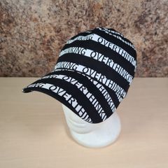ZARA OVERTHINKING Black and white Baseball cap
