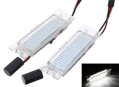 2 PCS 18 LED License Plate Light For Corsa C D Astra H J Insignia 6000K