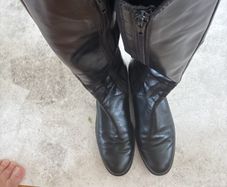 Gabor Black Leather Boots