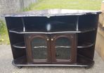 Corner cabinet mahogany with glass doors