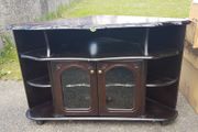 Corner cabinet mahogany with glass doors