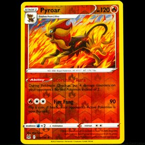 Pyroar 029/196 Reverse Holo Rare SWSH Lost Origin Pokemon Card
