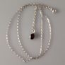 Silver Garnet Pendant Image 3
