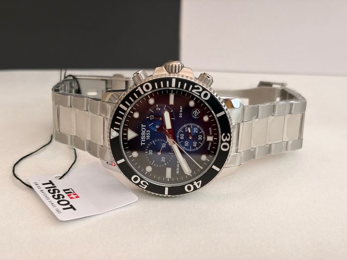 Tissot Seastar 1000 Chronograph Men's Graded Blue Watch T1204171104101