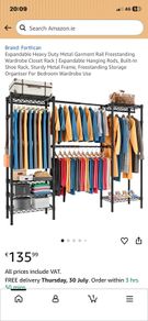 Expandable Heavy Duty Metal Closet Rack