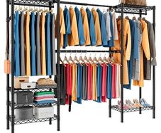 Expandable Heavy Duty Metal Closet Rack
