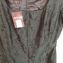 100% Silk dress. Dark Green Image 2