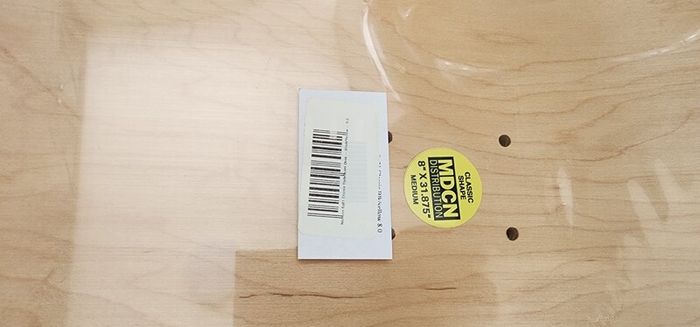 Nervous Brand New RRP50Eur Sp21 Classic Skateboard Deck - Black/Yellow - 8.0