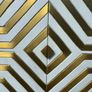 Solid wood sideboard with brass detail Image 6