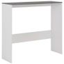 Bar Table with 2 Table Tops White and Grey 130x40x120 cm Image 7