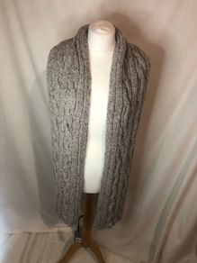 NEW grey wool scarf