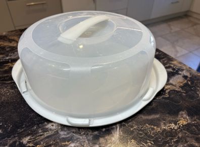 Plastic Round cake box storage D30cm