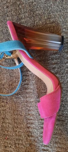 Summer Pink and Green ASOS High Heels(Size:6)