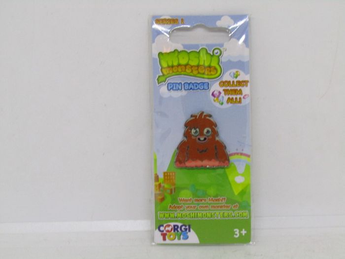 Corgi Moshi Monsters Series 1 Pin Badge Brand New In Packet
