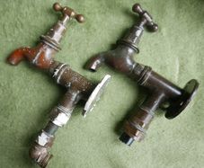 Vintage Brass Water Taps