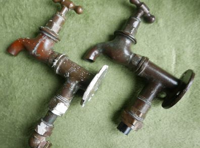 Vintage Brass Water Taps
