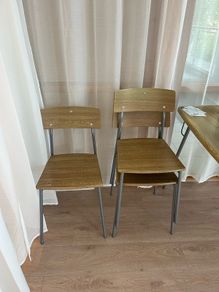 wooden chairs