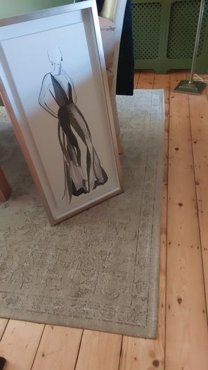 Wall art in a deep frame